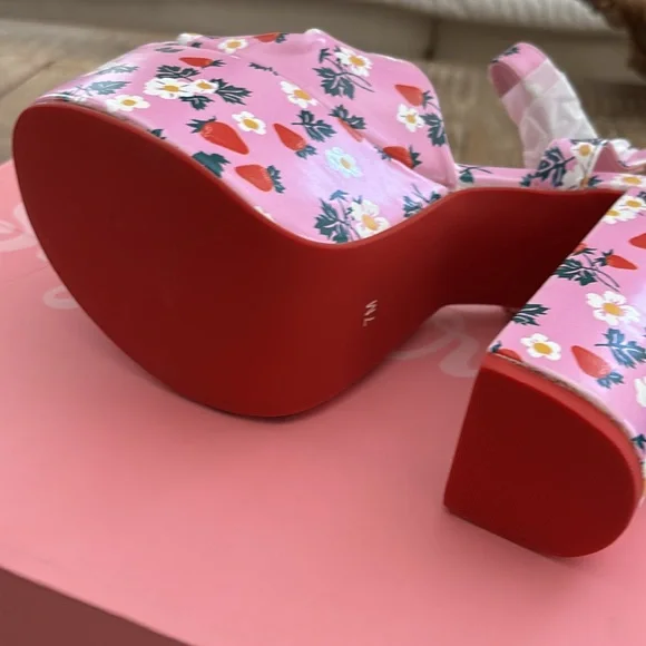 Sugar Thrillz Harajuku Picked First Platform Ankle Strap Sandals NWT - Picture 6 of 9